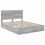 VidaXL vidaXL Storage Bed Grey Sonoma 150 x 200 cm Engineered Wood 4