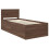 VidaXL vidaXL Bed Frame with Headboard Brown Oak 75 x 190 cm Engineered Wood 2