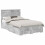 VidaXL vidaXL Bed Frame Concrete Grey 120 x 190 cm Engineered Wood 3