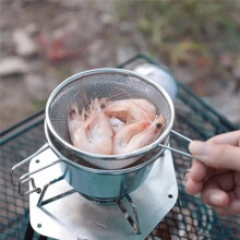 Picnic Bowl Non-Stick Camping Cup with Handle Tableware Outdoor Cookware Cooking Bowl Black 360ml