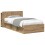 VidaXL vidaXL Bed Frame with Storage Artisan Oak 75 x 190 cm Engineered Wood 4