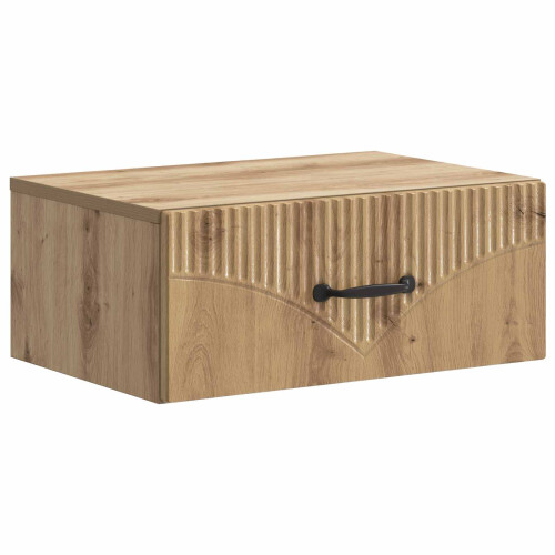 VidaXL vidaXL Wall-Mounted Bedside Cabinet 2 pcs Artisan Oak Engineered Wood 2