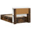 VidaXL vidaXL Bed Frame with Storage Smoked Oak 80 x 200 cm Engineered Wood 2