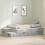 VidaXL vidaXL Storage Bed Frame Concrete Grey 75 cm Engineered Wood 3