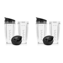 2X Wymienne Kubki 24OZ Kompatybilne z Nutri BN401, BN701, SS101, BN400, BN800, BN801 Blender
