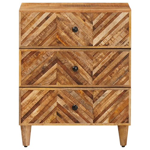 VidaXL vidaXL Bedside Table Brown 50 x 33 x 60 cm Solid Mango Wood 1
