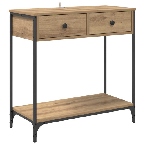 VidaXL vidaXL Console Table Artisan Oak 75 x 34.5 x 75 cm Engineered Wood 1