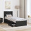VidaXL vidaXL Bed Frame with Drawer Black 75 x 190 cm Engineer Wood 4