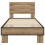 VidaXL vidaXL Bed Frame with Headboard Artisan Oak 80 x 200 cm 5