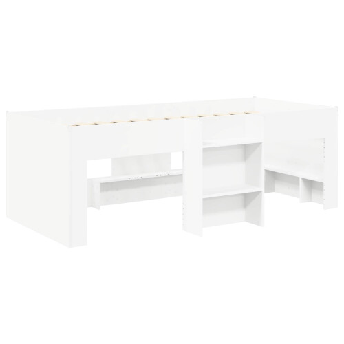 VidaXL vidaXL Bed with Tunnel 4 pcs White and Light Blue Engineered Wood 1