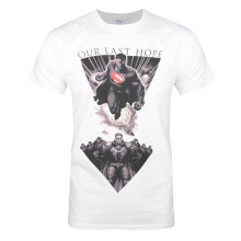 (Medium) DC Comics Short Sleeved T-Shirt (Mens White)
