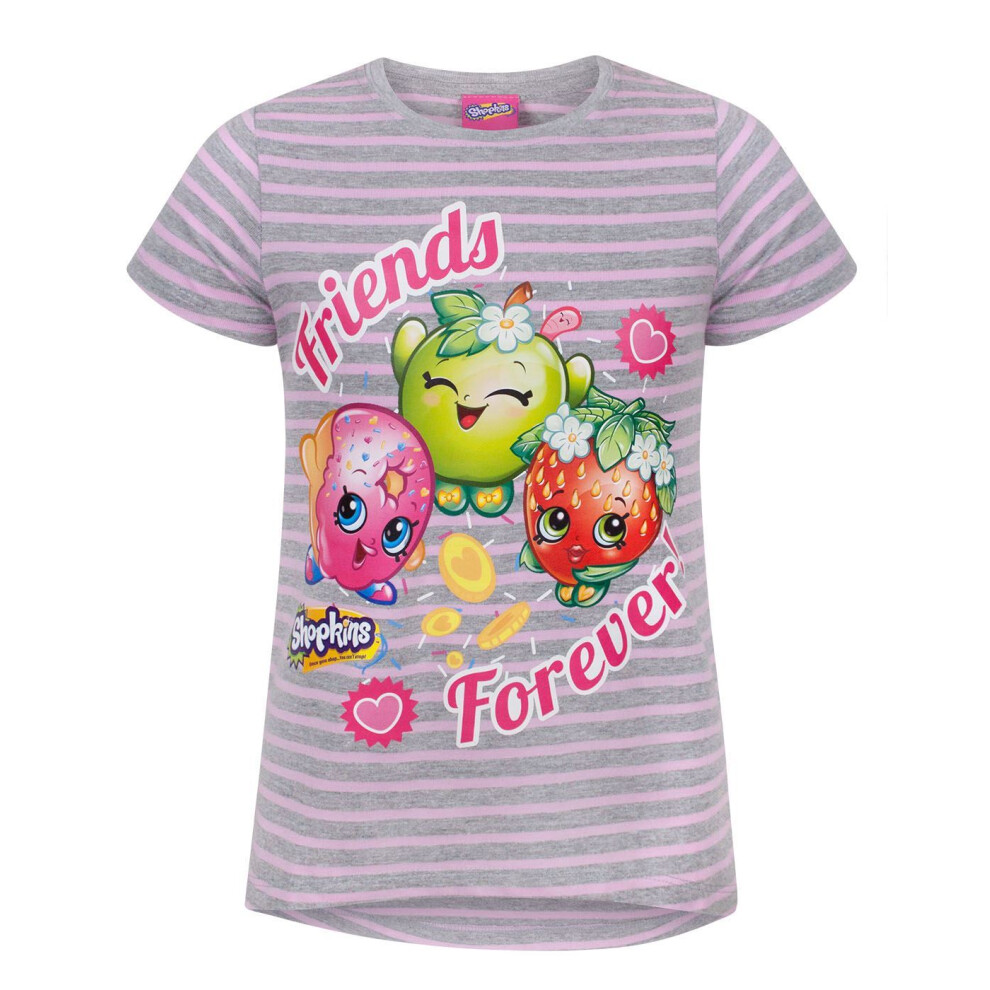 Shopkins (5-6 Years) Short Sleeved T-Shirt (Girls Pink)