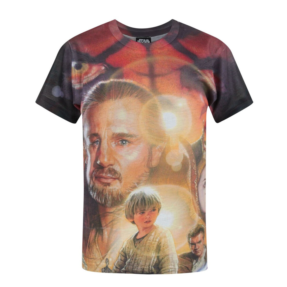Star Wars (9-10 Years) Short Sleeved T-Shirt (Boys White)