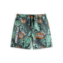 (5-6 Years) Minecraft Swim Shorts (Boys Green)