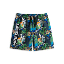 (7-8 Years) Minecraft Swim Shorts (Boys Green)