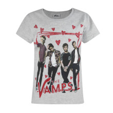 (7-8 Years) The Vamps Short Sleeved T-Shirt (Girls Grey)