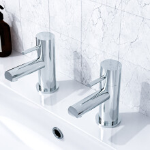 Marc Twin Hot & Cold Basin Taps Chrome