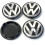4 κέντρα ζαντών VW, τάσια τροχών, ζάντες αλουμινίου 65 mm, έμβλημα Volkswagen 1