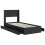 VidaXL vidaXL Bed Frame with Storage and Headboard Black 75 x 190 cm 5