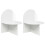 VidaXL vidaXL Bedside Table 2 pcs High Gloss White 48 x 49 x 65 cm 6
