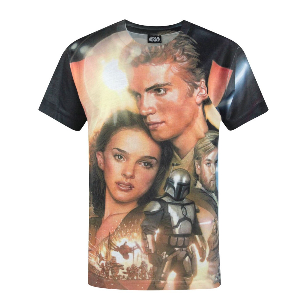 Star Wars (9-10 Years) Short Sleeved T-Shirt (Boys White)