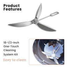 18-1/2 Inch Grill One-Touch Cleaning System Kit for  Kettle Grill 7443 90719 Grill Parts