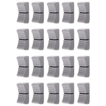 20Pcs 24mmx11mmx10mm Console Mixer Slider Fader Knobs Replacement for Potentiometer Gray Knob Black Mark