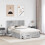VidaXL vidaXL Bed Frame Concrete Grey 150 x 200 cm Engineered Wood 3