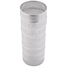8-Teiliger Rostfreier Stahl Torten Ring, HitzebestäNdiger, Perforierter Kuchen Mousse Ring, Runder, Doppelt Gerollter Torten Ring, Metall Form 6 Cm