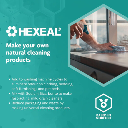 Hexeal Double Strength White Vinegar | 20L | Grease remover and Surface cleaner 1