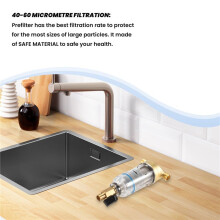 Spin Down Sediment Filter Reusable Whole House Sediment Water Pre Filter 40-60 Micrometre Whole House Water Filter