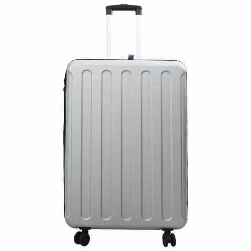 VidaXL vidaXL Suitcase Folding with Lock Silver 50 x 30 x 76 cm ABS Plastic 2