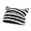 Verspielte Teufel Strickmütze Black+White 1