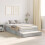 VidaXL vidaXL Storage Bed Frame Concrete Grey 120 cm Engineered Wood 5