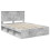 VidaXL vidaXL Bed Frame Concerte Grey 150 x 200 cm Solid Pine Wood 4
