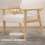 Upholstered Armchair with Armrests Solid Wood Frame Cream 8