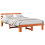 VidaXL vidaXL Bed Frame with Headboard Wax Brown 120 x 200 cm Solid Pine Wood 2