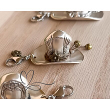 (A) New Product Handmade CowboyHat Pendant Handmade Cowboy Hat Creative Retro Pendant