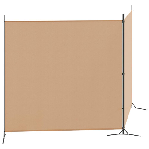 VidaXL vidaXL 2-Panel Room Divider Beige 348 x 180 cm Fabric 1