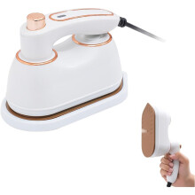 Portable Travel Steamer, Foldable Handheld Steam Iron with 2-in-1 Steamer & Iron Function, Fast Heating Clothes Wrinkle Remover for Home,White