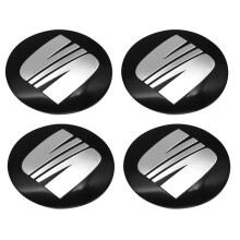 Car wheel center hubcap stickers, emblem badge for Seat Valentine, Cupra MK1, MK2, Ibiza 6J, 6F,