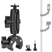 Motorcycle Handlebar Mount for Insta360 X4/X3/ONE X2, Motorcycle/Bike Handlebar Mount Compatible with GoPro Hero