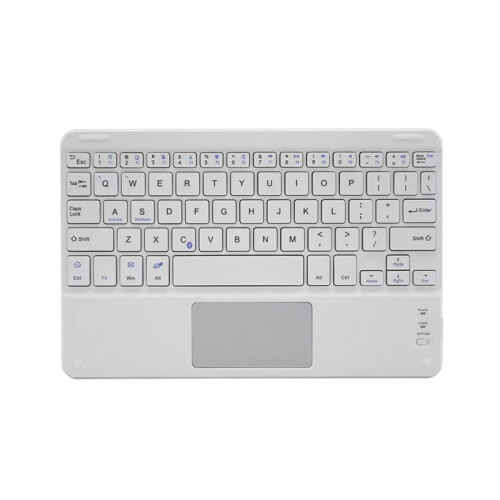 Wireless Touchpad Keyboard for Tablets White M