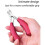 Precision Nail Clipper for Thick and Ingrown Nails with a Robust Design and Double Handle, C[755] 2