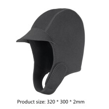 Quick Dry Diving Hood Wear-Resistant Dive Swimming Cap Sun Protection Ear Protector Snorkel Equipment for Surfing Kayak