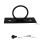 5 Stück schwarze Seilschnurhalter, Edelstahl-Deckkabelgeländer-Set Black 1
