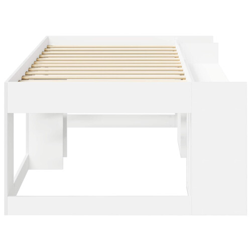 VidaXL vidaXL Kids'Bed Frame with Storage White 90 x 190 cm Engineered Wood 2