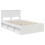 VidaXL vidaXL Bed Frame with Headboard White 120 x 190 cm Engineered wood 3