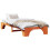 VidaXL vidaXL Bed Frame Wax Brown 75 x 190 cm Solid Pine Wood 2