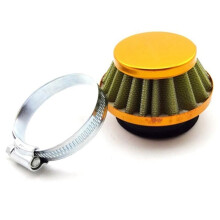 Motorcycle Universal 35MM Air Filter for 47/49cc Pocket Bike Dirt Bike Carburetor Interface Air Filter Gold